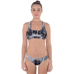 Awesome Wild Black Horses Running In The Night Cross Back Hipster Bikini Set by FantasyWorld7