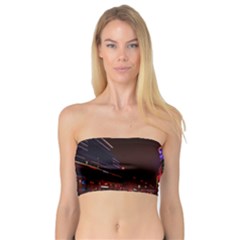 Moscow Night Lights Evening City Bandeau Top