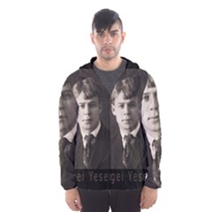 Sergei Yesenin Hooded Wind Breaker (men) by Valentinaart