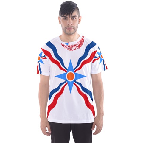 Assyrian Flag  Men s Sports Mesh Tee by abbeyz71