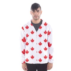 Canadian Maple Leaf Pattern Hooded Wind Breaker (men)