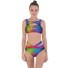 Bright Lines Resolution Image Wallpaper Rainbow Bandaged Up Bikini Set  by Mariart