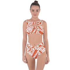 Carrots Fruit Vegetable Orange Bandaged Up Bikini Set  by Mariart