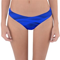 Dark Blue Stripes Seamless Reversible Hipster Bikini Bottoms by Mariart