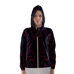 Neon Number Hooded Wind Breaker (women) by Mariart