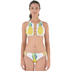 Pineapple Fruite Yellow Triangle Pink Perfectly Cut Out Bikini Set by Mariart