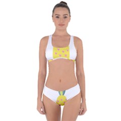 Pineapple Fruite Yellow Triangle Pink Criss Cross Bikini Set by Mariart