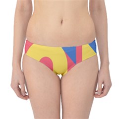 Rainbow Sign Yellow Red Blue Retro Hipster Bikini Bottoms by Mariart
