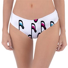 Sound Advice Royalty Free Music Blue Red Reversible Classic Bikini Bottoms by Mariart