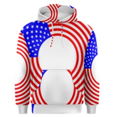 Stars Stripes Circle Red Blue Men s Pullover Hoodie