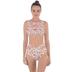 Sweet Pattern Bandaged Up Bikini Set  by Valentinaart