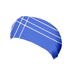 Stripes Pattern Template Texture Blue Yoga Headband