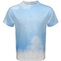 Sky Cloud Blue Texture Men s Cotton Tee View1
