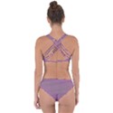 Pattern Grid Background Criss Cross Bikini Set View2