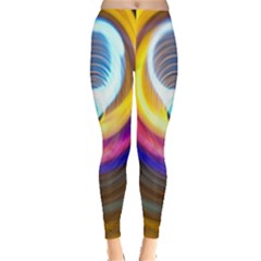 Colorful Glow Hole Space Rainbow Leggings  by Mariart
