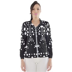 Helmet Original Diffuse Black White Space Wind Breaker (women) by Mariart