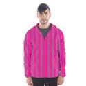 Pink Line Vertical Purple Yellow Fushia Hooded Wind Breaker (Men) View1