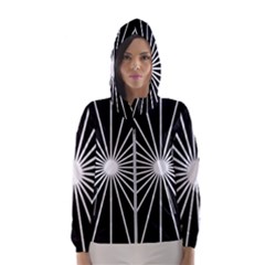 Ray White Black Line Space Hooded Wind Breaker (women) by Mariart