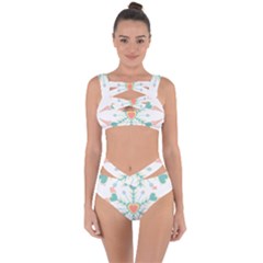 Snowflakes Heart Love Valentine Angle Pink Blue Sexy Bandaged Up Bikini Set  by Mariart