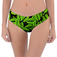 Nature Print Pattern Reversible Classic Bikini Bottoms by dflcprints