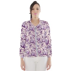 Vegetable Cabbage Purple Flower Wind Breaker (women) by Mariart