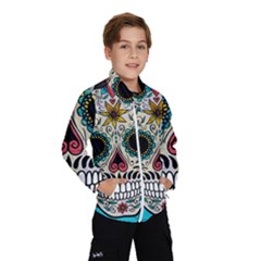 Sugar Skull New 2015 Wind Breaker (kids) by crcustomgifts