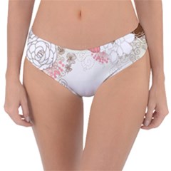 Flower Floral Rose Sunflower Star Sexy Pink Reversible Classic Bikini Bottoms by Mariart