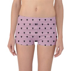 Love Black Pink Valentine Reversible Boyleg Bikini Bottoms by Mariart