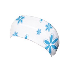 Star Flower Blue Yoga Headband