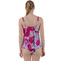 Shabby chic,pink,roses,polka dots Twist Front Tankini Set View2