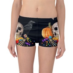 Halloween Candy Keeper Reversible Boyleg Bikini Bottoms by Valentinaart
