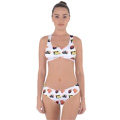 Sushi Pattern Criss Cross Bikini Set by Valentinaart