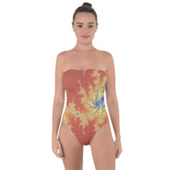 Fractals Tie Back One Piece Swimsuit by 8fugoso
