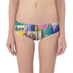 Magazine Balance Plaid Rainbow Classic Bikini Bottoms by Mariart