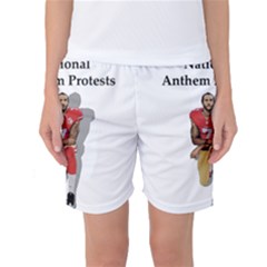 National Anthem Protest Women s Basketball Shorts by Valentinaart