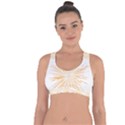 Fireworks Light Yellow Space Happy New Year Cross String Back Sports Bra View1