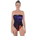 Awaiting Halloween Night Tie Back One Piece Swimsuit View1