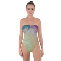Painted Canvas                                Tie Back One Piece Swimsuit by LalyLauraFLM