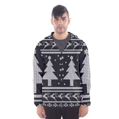 Ugly Christmas Sweater Hooded Wind Breaker (men) by Valentinaart