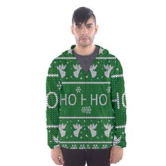 Ugly Christmas Sweater Hooded Wind Breaker (men) by Valentinaart