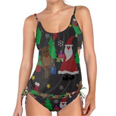 Ugly Christmas Sweater Tankini Set by Valentinaart