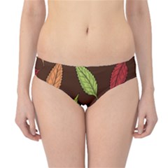 Autumn Leaves Pattern Hipster Bikini Bottoms by Mariart