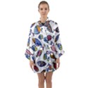 Love Fish Seaworld Swim Rainbow Cartoons Long Sleeve Kimono Robe View1
