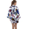 Love Fish Seaworld Swim Rainbow Cartoons Long Sleeve Kimono Robe View2