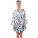 Prismatic Abstract Rainbow Long Sleeve Kimono Robe View1