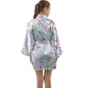 Prismatic Abstract Rainbow Long Sleeve Kimono Robe View2