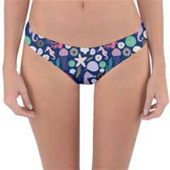 Seahorses Jellyfish Seaworld Sea  Beach Swiim Reversible Hipster Bikini Bottoms by Mariart