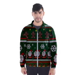Ugly Christmas Sweater Wind Breaker (men) by Valentinaart