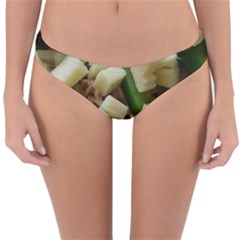 Cheese And Peppers Green Yellow Funny Design Reversible Hipster Bikini Bottoms by yoursparklingshop