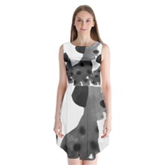 Dalmatian Inspired Silhouette Sleeveless Chiffon Dress   by InspiredShadows